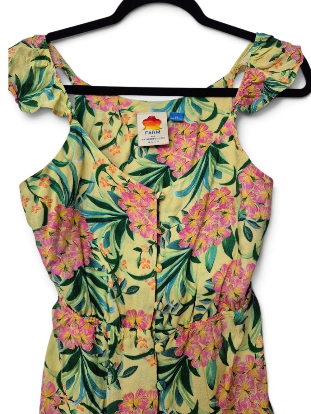 Farm Rio Ruffled Floral Tank XS - Picture 5 of 5